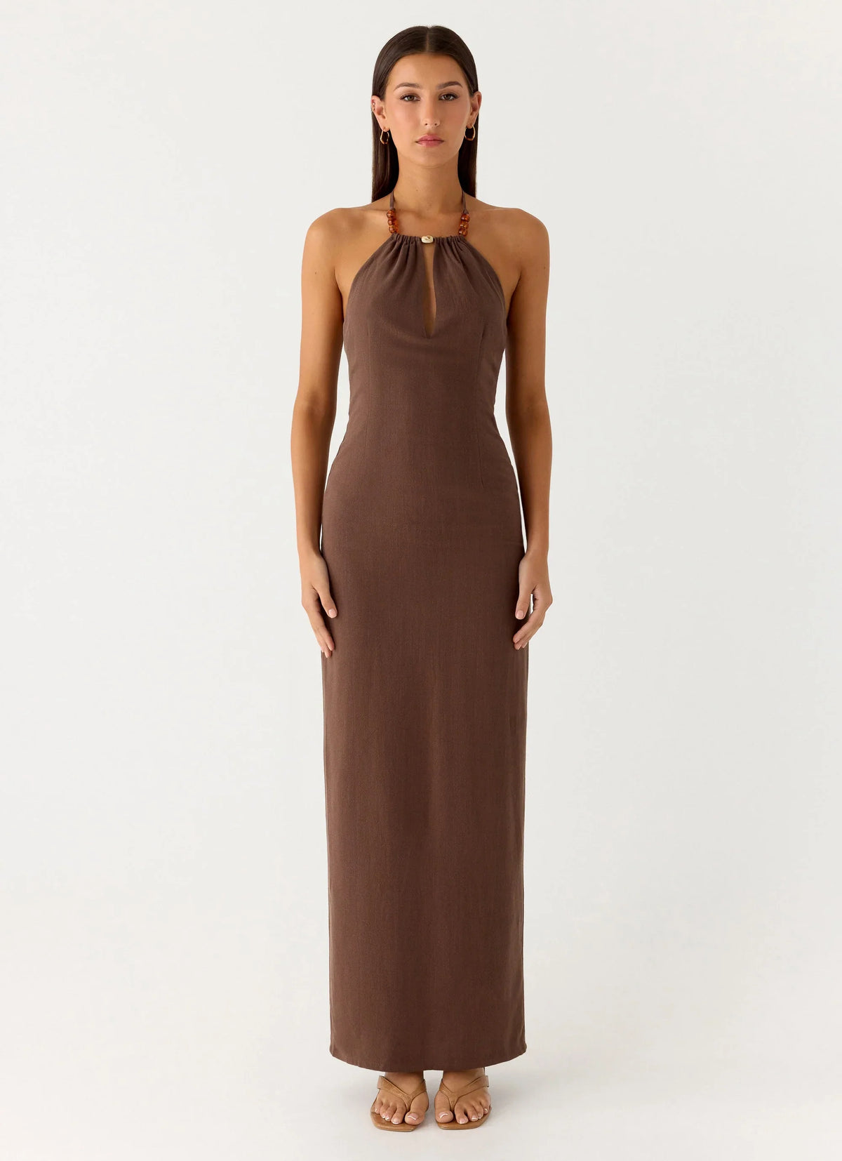 Bloomers Maxi Dress Brown