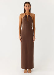 Bloomers Maxi Dress Brown