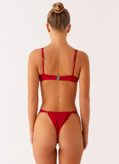 Airlie Balconette Bikini Top Deep Red