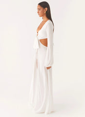 Coastal Maxi Dress White