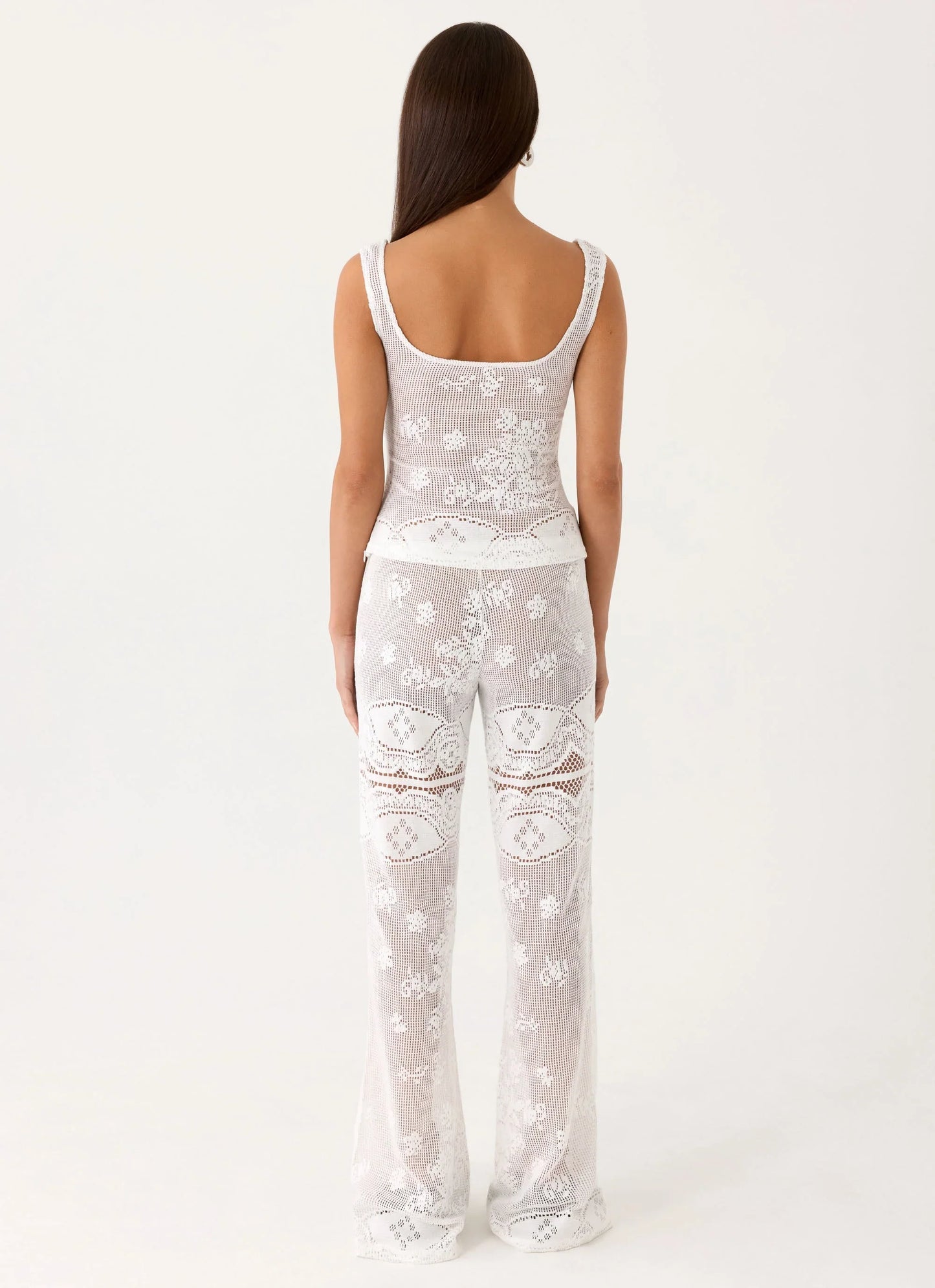 Bosten Low Rise Pants - White