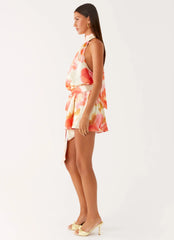 Diablo Backless Mini Dress Mimosa Blossom