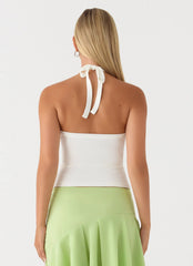 Daydreamin Halter Top White