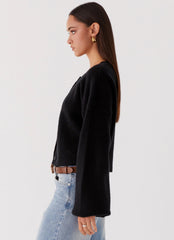 Daphne Knit Cardigan Black