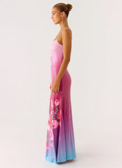 Ariaz Sequin Maxi Dress Ombre Reef