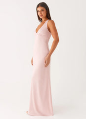 Desi Halterneck Maxi Dress Pink