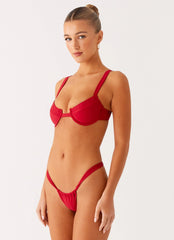 Airlie Balconette Bikini Top Deep Red