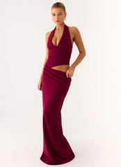 Almost Love Maxi Dress Plum