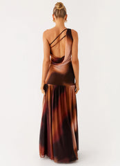 Carlina Maxi Dress Black Gradient