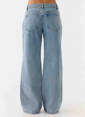 Aesha Low Rise Denim Jeans Light Denim