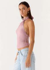 Amber Light Top Pink