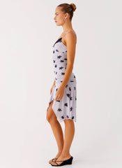 Amor Flock Hanky Mini Dress Lilac