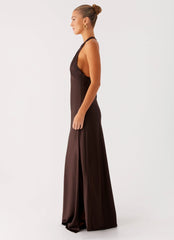 Angie Maxi Dress Chocolate