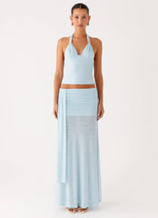 Blaze Maxi Skirt Blue