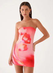 Callistae Mini Dress Sunburnt Petal
