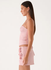 Ayella Bustier Top Pink