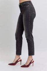Hazel Blues® | Judy Blue Mid Rise Tummy Control Slim Jeans