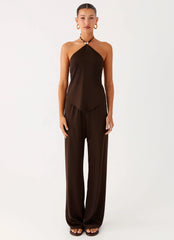 Deacon Low Rise Pants Chocolate