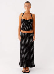 Breanne Top Black Polka Dot