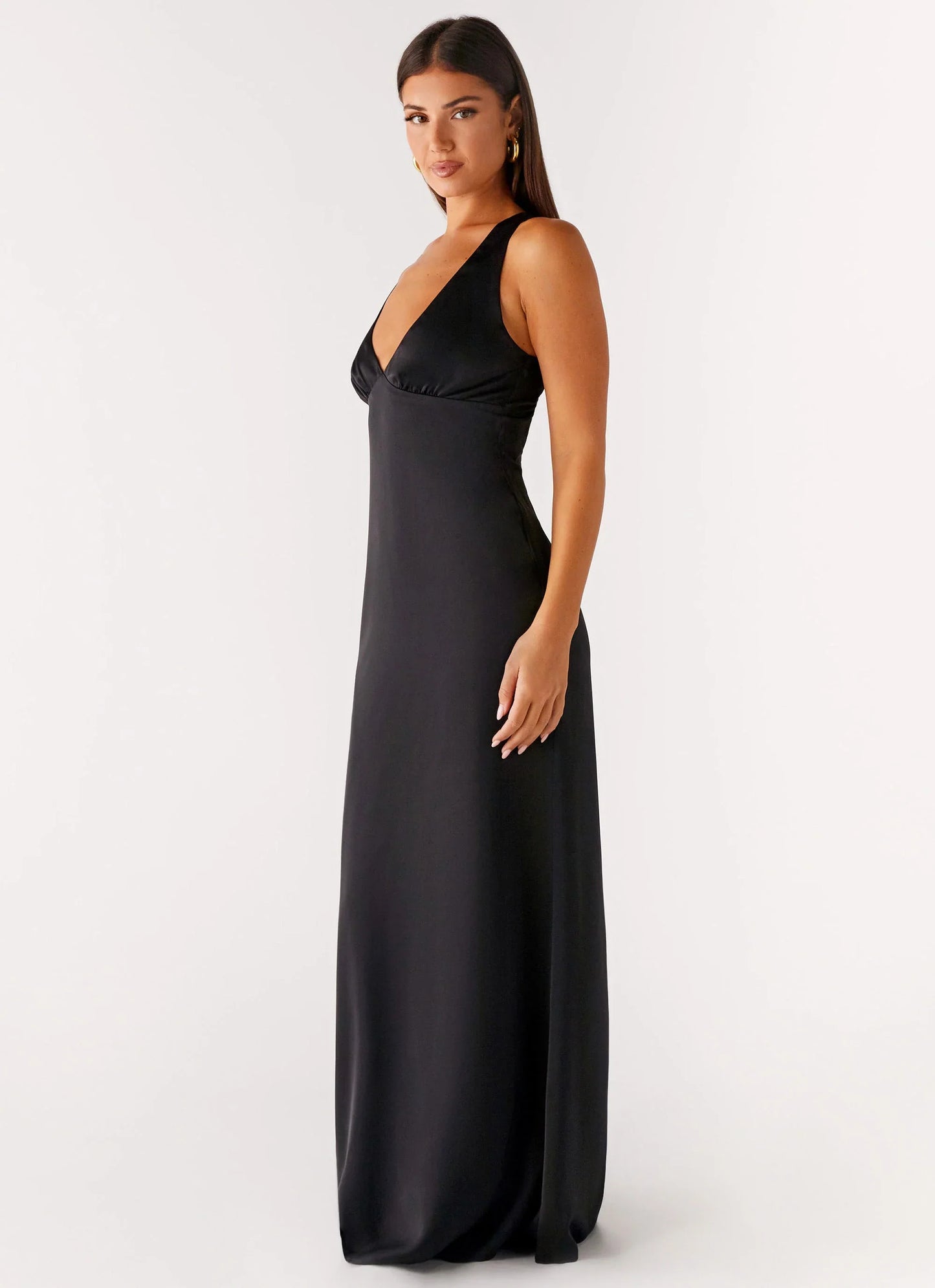 Desi Halterneck Maxi Dress Black