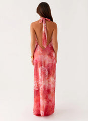 California Maxi Dress Flamingo Fling