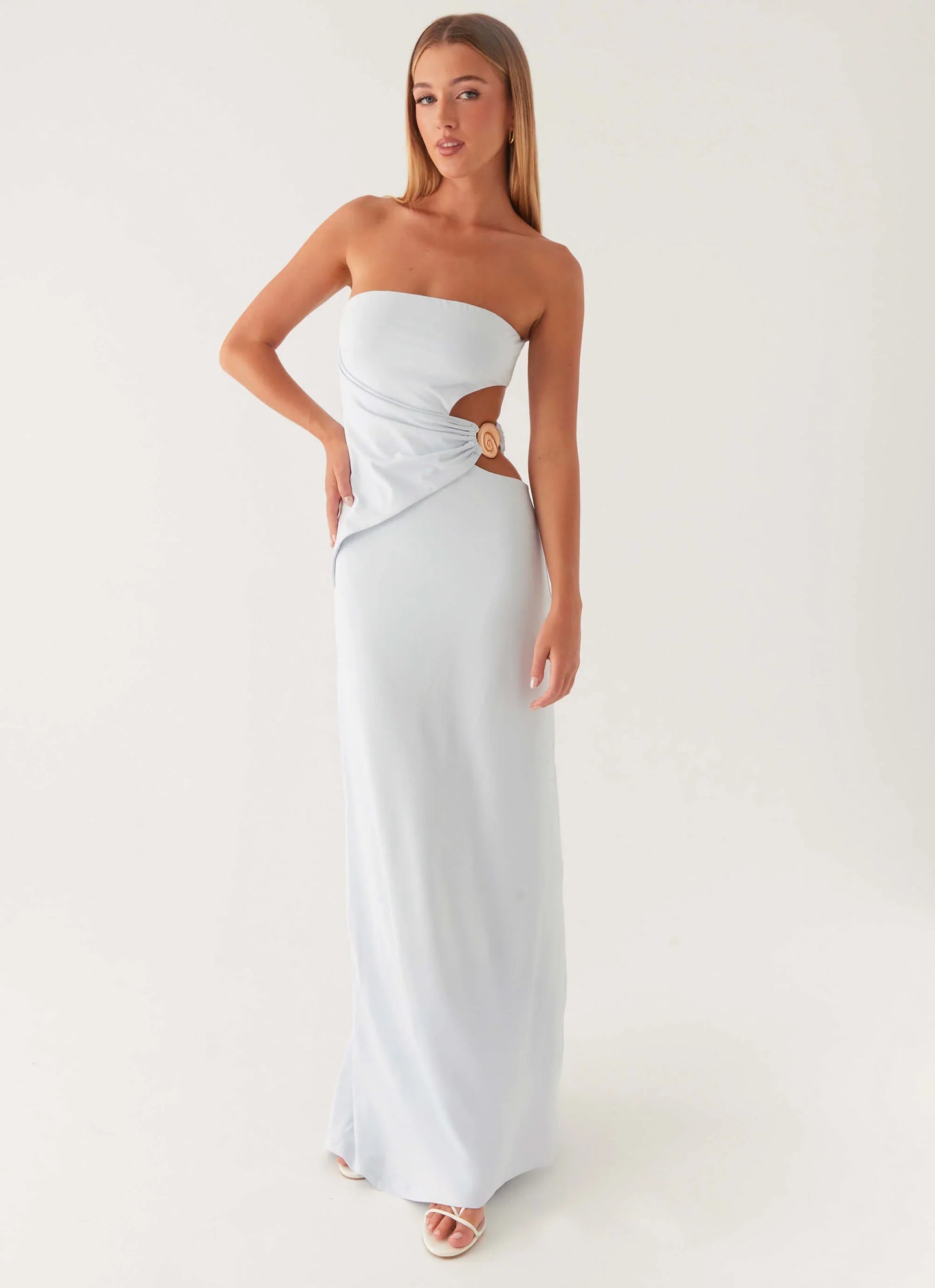 Anetta Maxi Dress Pale Blue