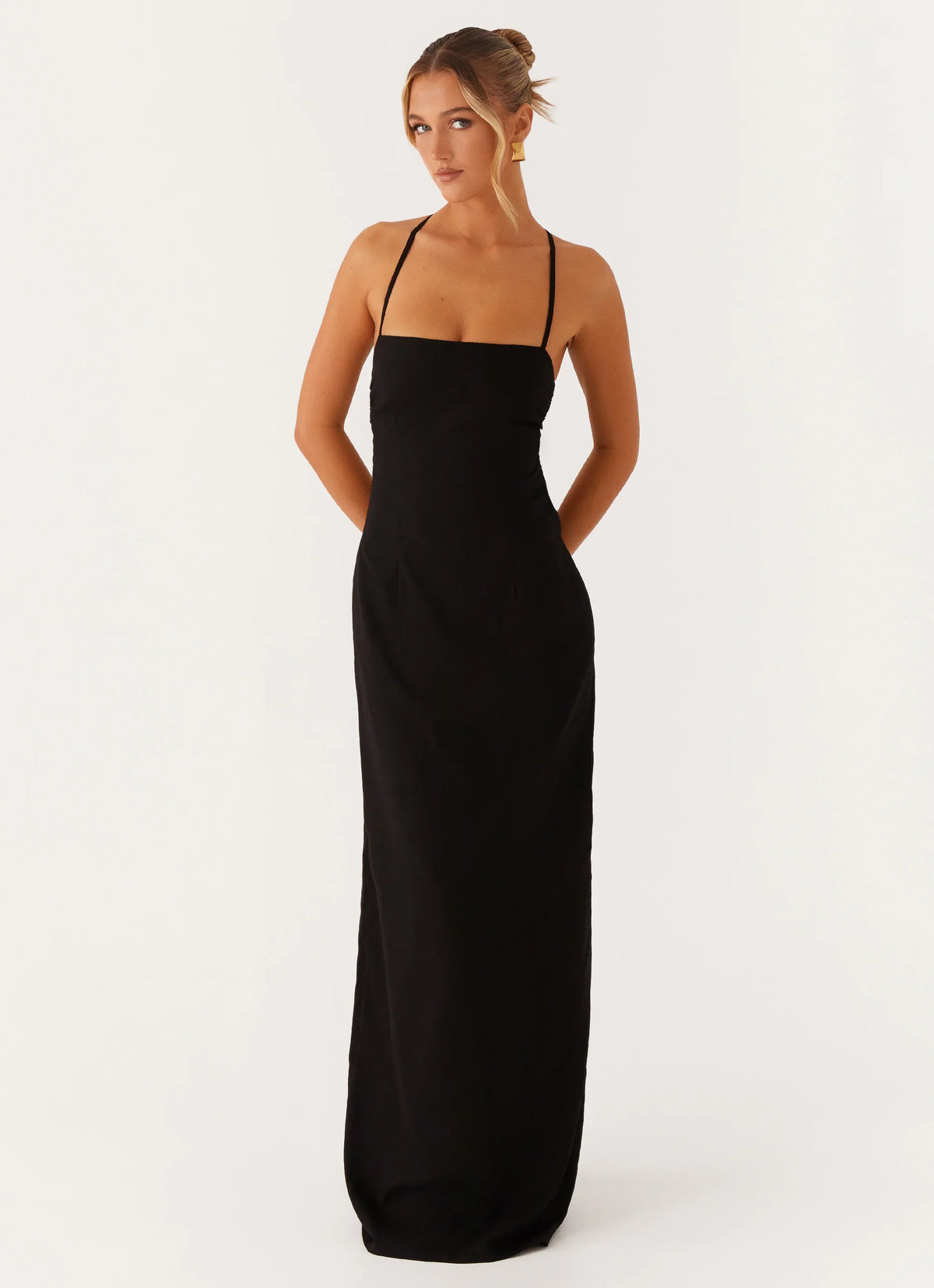 Cora Backless Maxi Dress Black