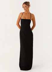 Cora Backless Maxi Dress Black