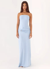 Dimmi Strapless Maxi Dress Blue