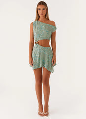 Aletta Sequin Mini Dress Mint
