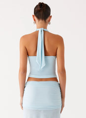 Blaze Halter Top Blue