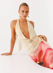 Belivia Maxi Dress Yellow Bloom