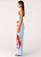 Chloe Maxi Dress Turquoise Bloom