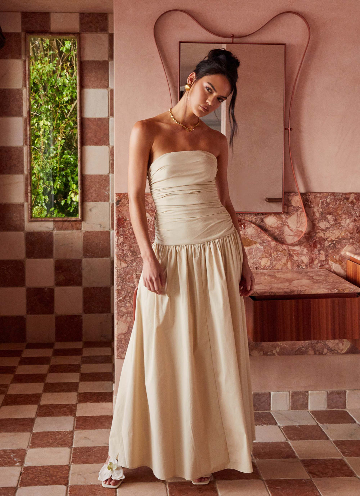 Carmel Maxi Dress Ivory