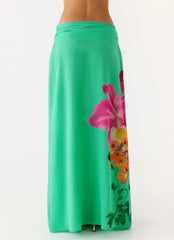 Blushing Bloom Maxi Skirt Jungle Bloom