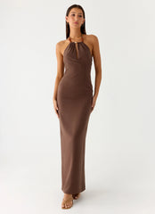Bloomers Maxi Dress Brown