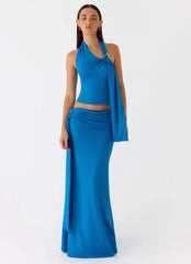 Demiase Maxi Skirt - Royal Blue