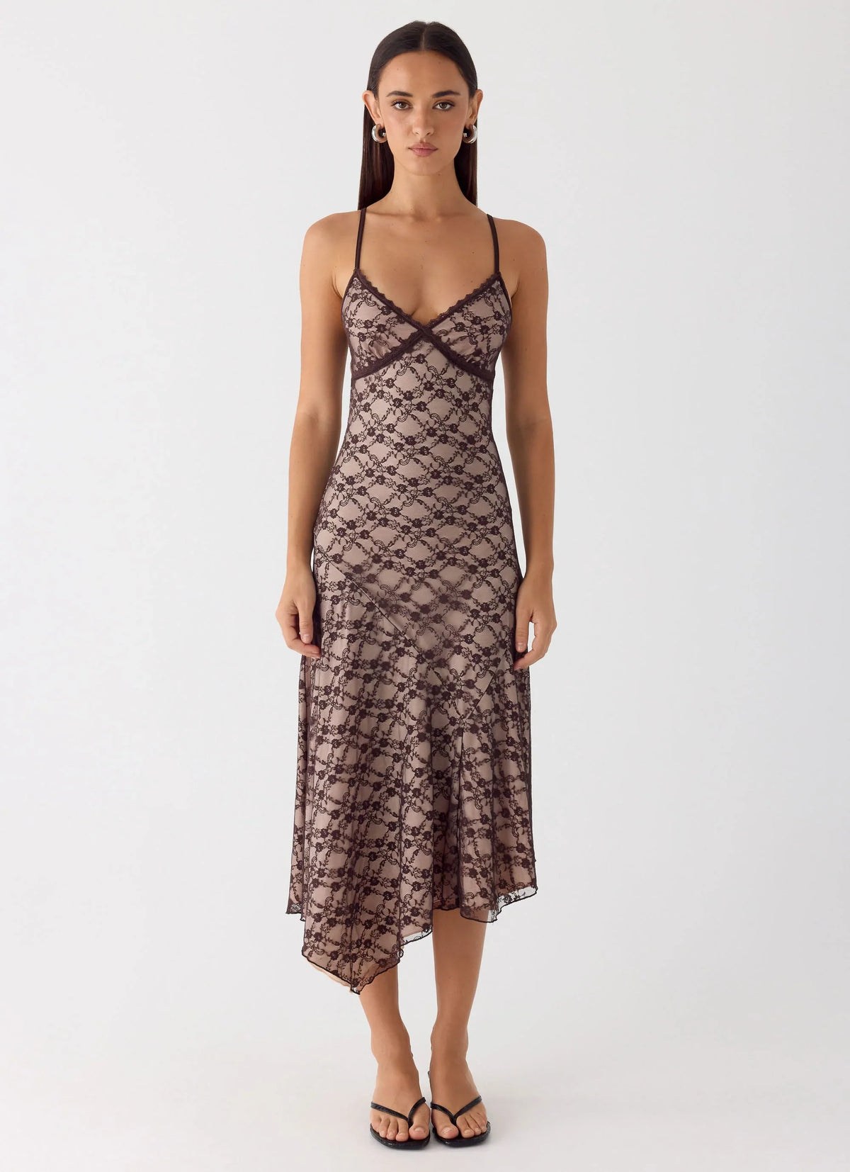 Amelia Midi Dress Chocolate