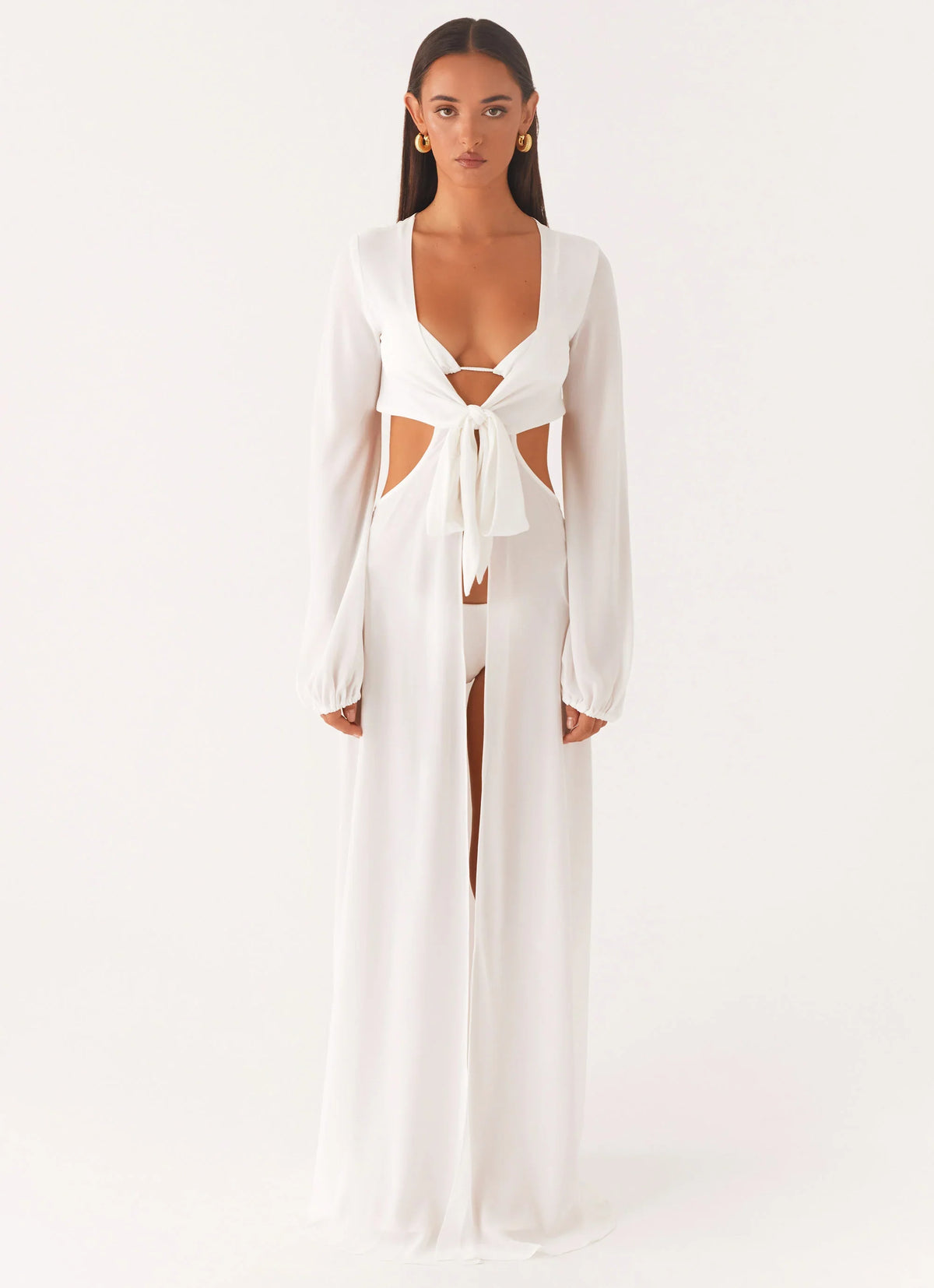 Coastal Maxi Dress White