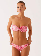 Delta Bandeau Bikini Top Flamingo Fling