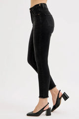 Hazel Blues® | RISEN Tummy Control High Rise Adjustable Waist Skinny Jeans