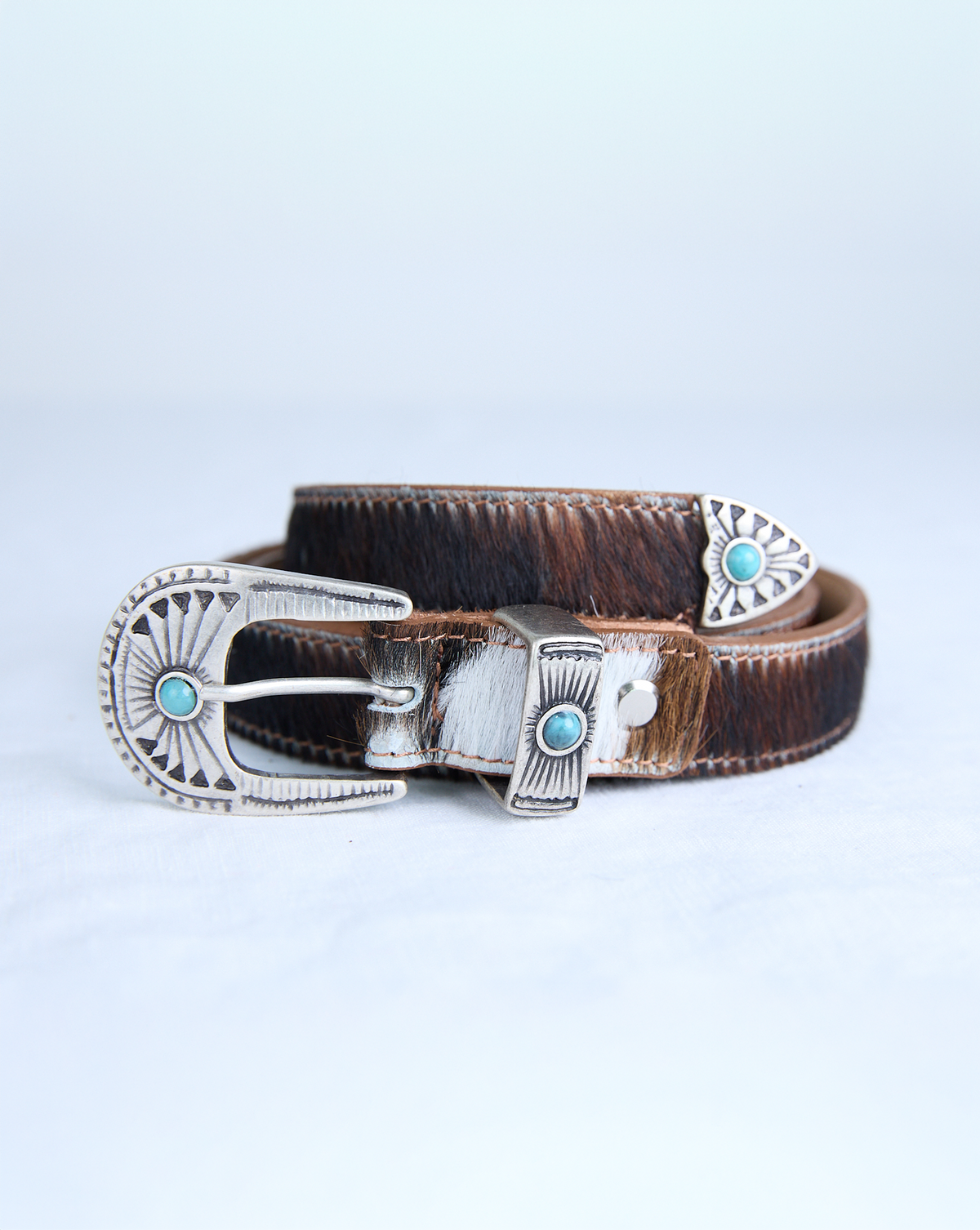 Cowboy Belt - Cow Print