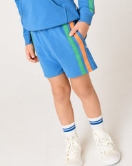 Major Blue Side Stripe Shorts