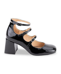 Delphine Boots - Black Patent