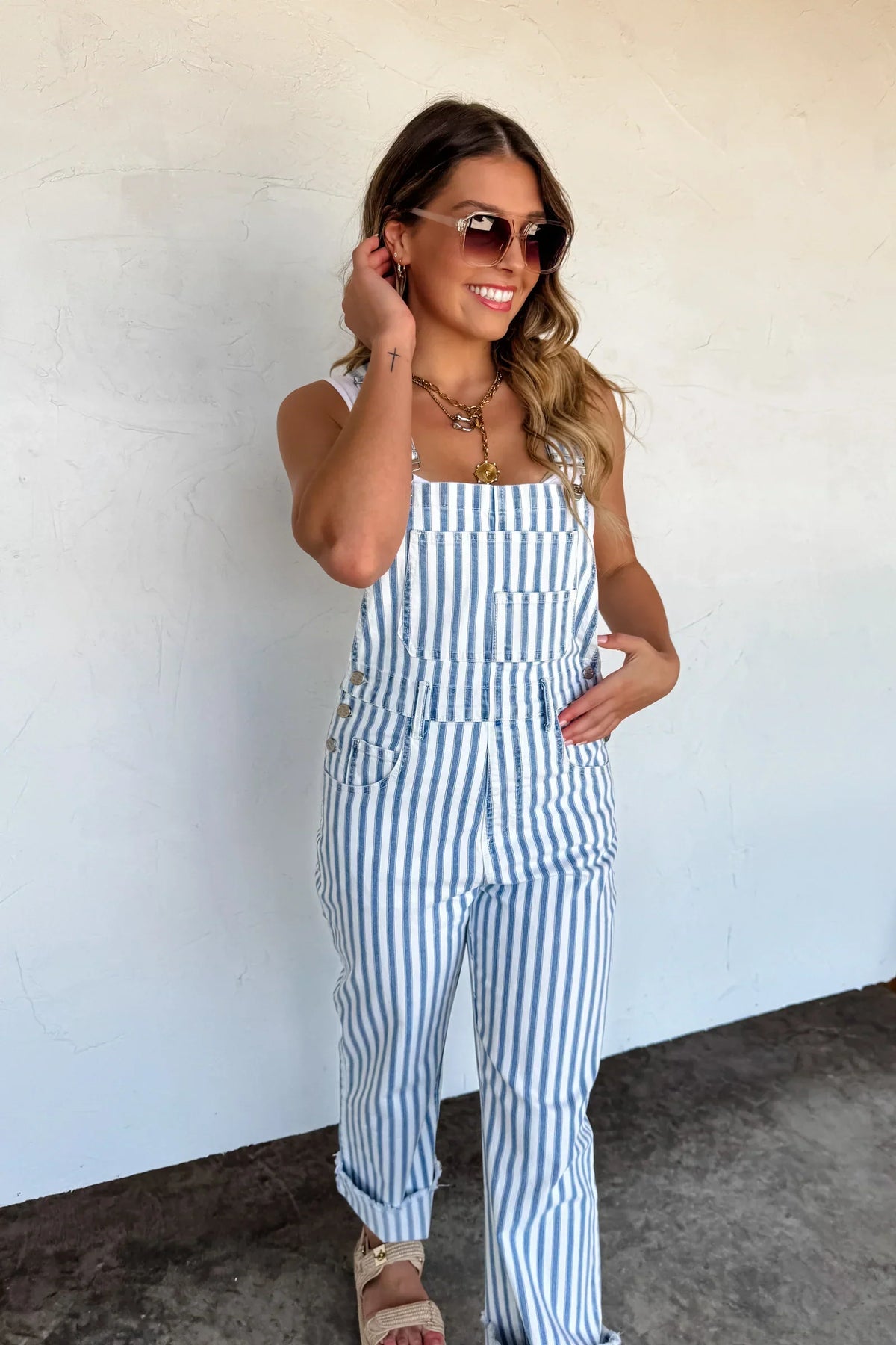 Hazel Blues® |  PREORDER: Dahlia Stripe Overalls