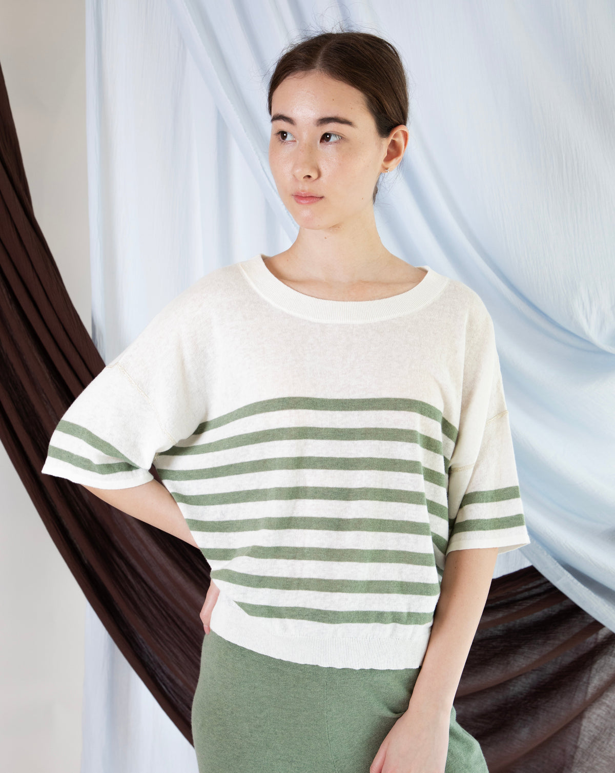 Azzura Top - Field Stripes