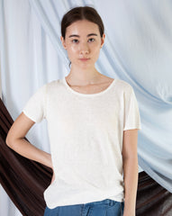 Marcelle T-Shirt (Round Neck) - White