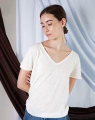 Marcelle T-Shirt (V-Neck) - White