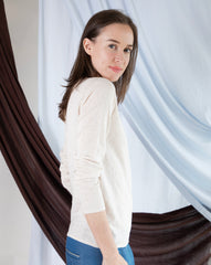 Marcelle Long T-Shirt (V-Neck) - Calico