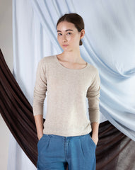 Marcelle Long T-Shirt (Round Neck) - Hay Day